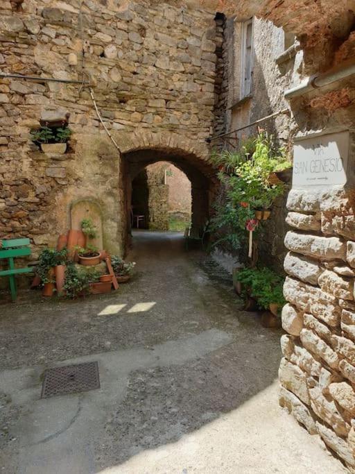 Maison de village avec piscine au-dessus des Cinque Terre Madonna del Trezzo Extérieur photo